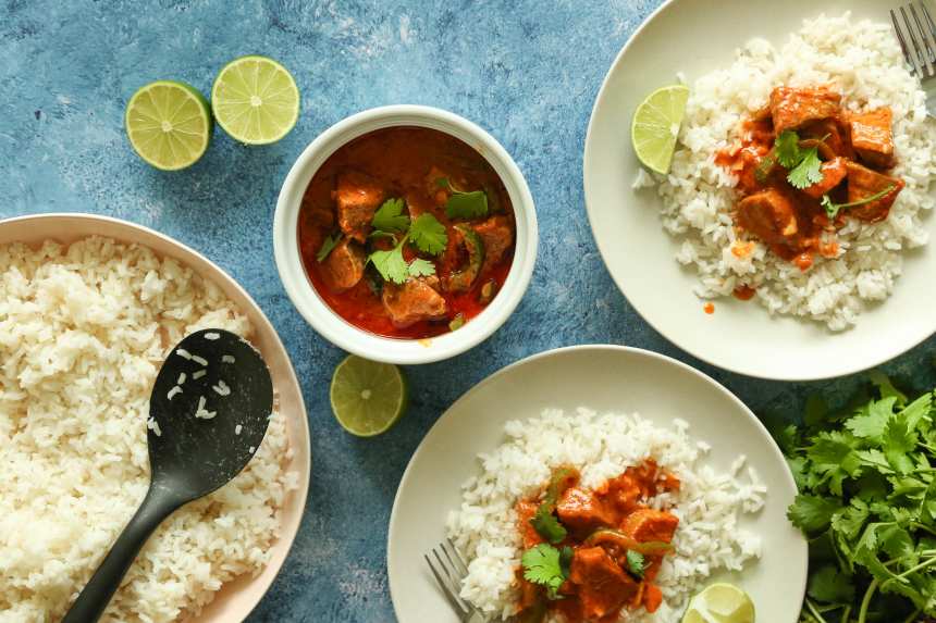 Panang curry food sales network